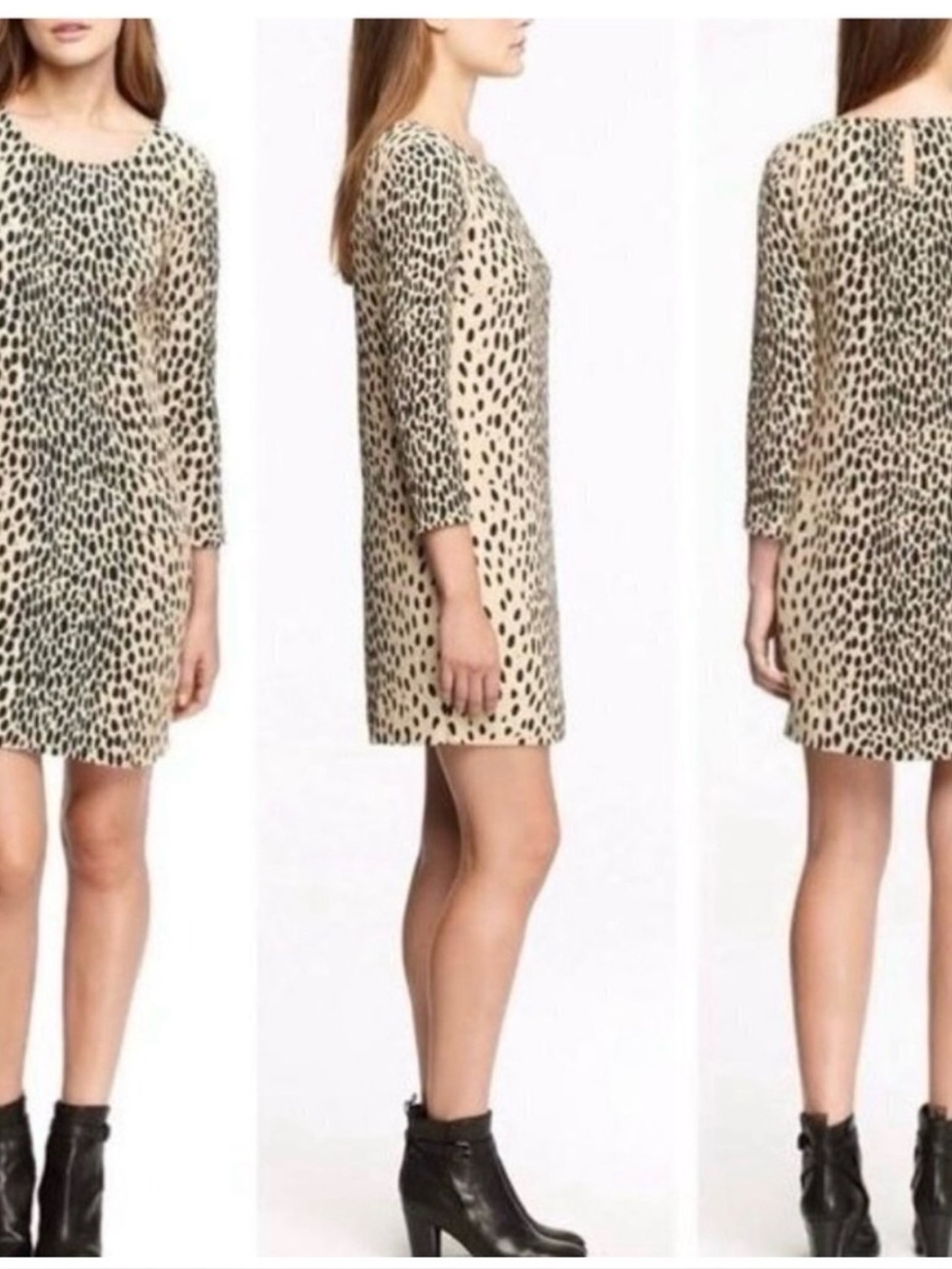 J. Crew Savannah Cheetah Jules Shift Dress 6 - Picture 2 of 5